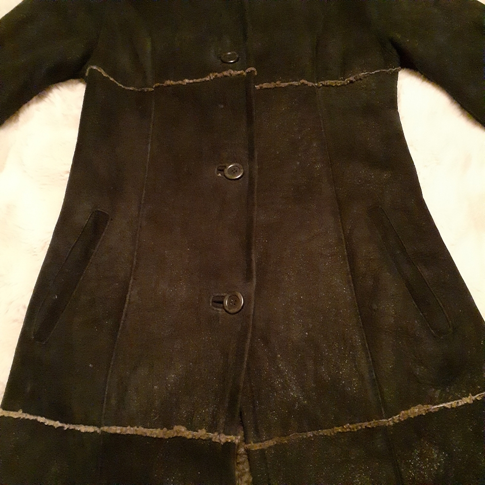 Vintage Shearling Lamb Leather Penny Lane Coat - Picture 5 of 9
